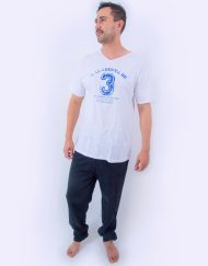 Jhp0108 - pijama hombre pants A LA CUENTA DE 3 ME LEVANTO DE LA CAMA