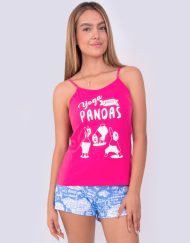 Jms0199 - pijama mujer short YOGA PARA PANDAS