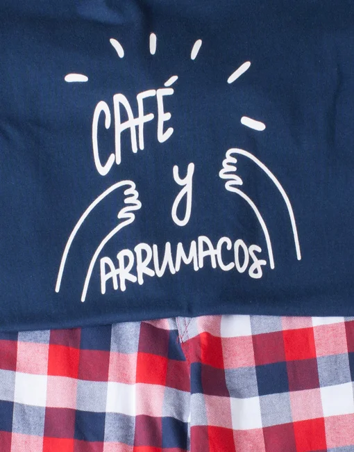 Jme0163 - pijama mujer invierno CAFÉ Y ARRUMACOS - Imagen 2