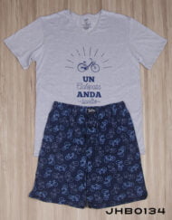 Jhb0134 - pijama bermuda UN CICLÓPATA ANDA SUELTO