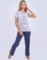 Jml0195 - pijama mujer pantalón LIFE IS ALL ABOUT BALANCE