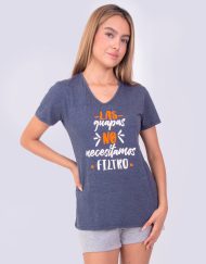 Jms0278 - pijama mujer short LAS GUAPAS NO NECESITAMOS FILTRO