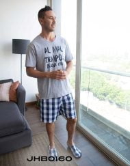 Jhb0160 - pijama bermuda AL MAL TIEMPO BUENA CAMA