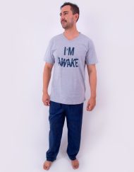 Jhl0174 - pijama hombre pantalón I'M (NOT) AWAKE