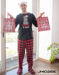 JHI0266 - pijama hombre invierno OH MY GOD CHRISTMAS IS HERE!