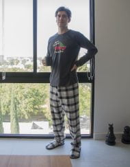 Jhi0230 - pijama hombre invierno MERRY CHRISTMAS FAMILY TIME