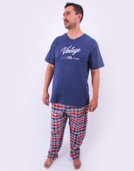 Jhe0183 - pijama hombre invierno WHEN NOTHING GOES RIGHT JUST GO LEFT