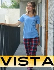 Vistas producto - pijama mujer invierno manga corta