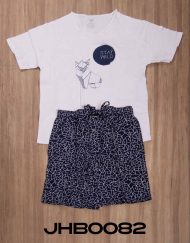 Jhb0082 - pijama bermuda STAY WILD