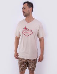 Jhb0093 - pijama bermuda WELOME TO FABULUOS BEDTIME