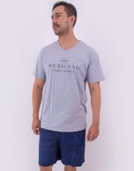 Jhb0147 - pijama bermuda SOY MEXICANO FREGÓN Y DORMILÓN