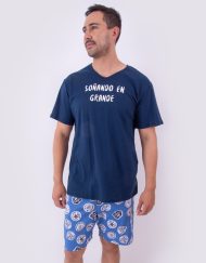 Jhb0166 - pijama hombre bermuda SOÑANDO EN GRANDE