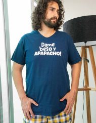 Jhl0187 - pijama hombre pantalón DAME BESO Y APAPACHO!