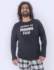 JHI0300 - pijama hombre invierno JUNTOS NO PASAMOS FRÍO