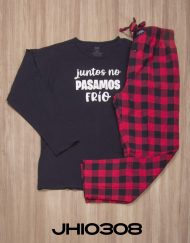 JHI0308 - pijama hombre invierno JUNTOS NO PASAMOS FRÍO