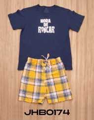 Jhb0174 - pijama hombre bermuda HORA DE RONCAR