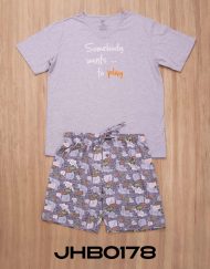 Jhb0178 - pijama hombre bermuda SOMEBODY WANTS TO PLAY