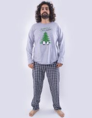 Jhi0226 - pijama hombre invierno - NAVIDAD TÚ Y YO... NO SÉ... PIÉNSALO PINGÜINOS