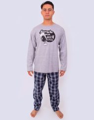 Jhi0231 - pijama hombre invierno BORRACHO PERO BUEN MUCHACHO