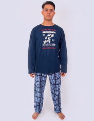 JHI0260 - pijama hombre invierno ADVERTENCIA PIES FRÍOS