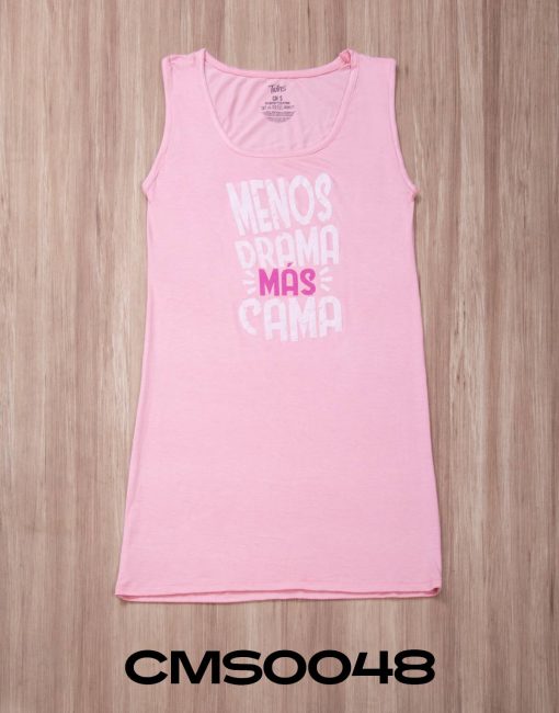 CMS0048 - camisón sin manga MENOS DRAMA MÁS CAMA - Imagen 3