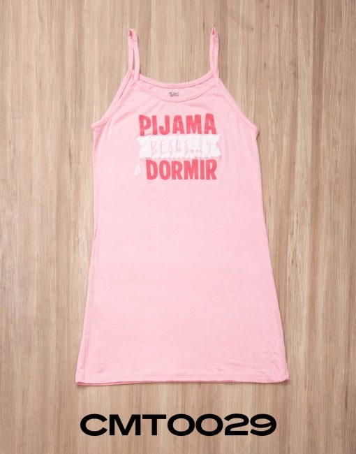 CMT0029 - camisón tirantes PIJAMA BESOS Y A DORMIR - Imagen 3