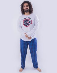 Jhi0222 - pijama hombre invierno PIZZA TIME
