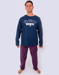 Jhi0223 - pijama hombre invierno REYES VAGOS