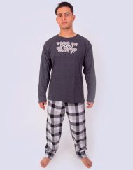 JHI0262 - pijama hombre invierno TODO EN EXCESO ES MALO MENOS YO