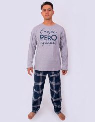 JHI0265 - pijama hombre invierno ENOJÓN PERO GUAPO