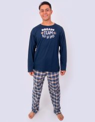 JHI0269 - pijama hombre invierno DREAM TEAM TÚ Y YO