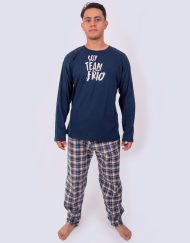 JHI0299 - pijama hombre invierno SOY TEAM FRÍO