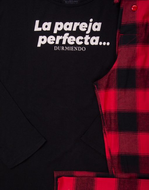 JHI0320 - pijama hombre invierno LA PAREJA PERFECTA DURMIENDO - Imagen 2