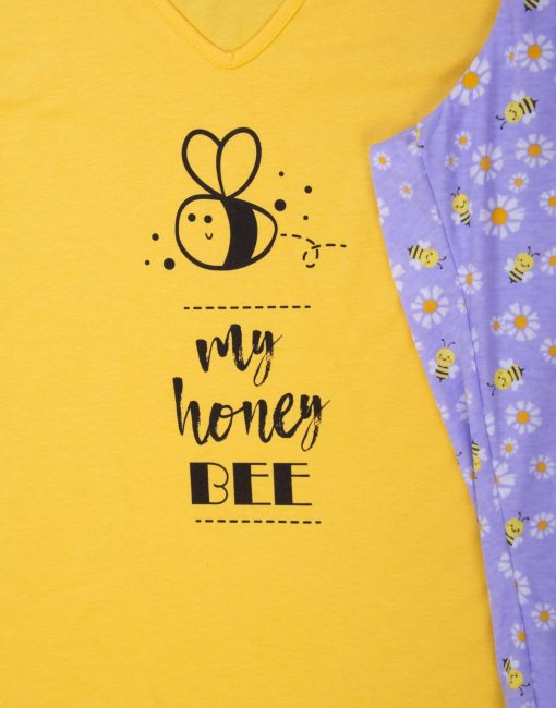 JMC0242 - pijama mujer capri MY HONEY BEE - Imagen 2