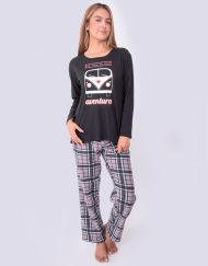 JMI0272 - pijama mujer invierno LA VIDA ES UNA AVENTURA