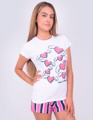 Jms0077 - pijama mujer short COMO SEA ¡TE AMO MAMÁ!