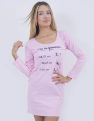 CML0006 - camisón manga larga FIN DE SEMANA