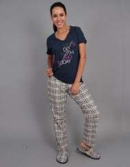 Jme0097 - pijama mujer invierno LETS DO NOTHING TODAY