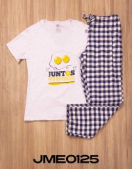 Jme0125 - pijama mujer invierno JUNTOS PERO NO REVUELTOS