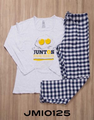 Jmi0125 - pijama mujer invierno JUNTOS PERO NO REVUELTOS
