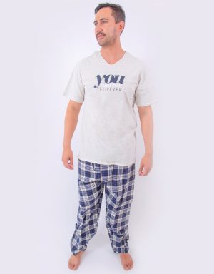 Jhe0132 - pijama hombre invierno YOU AND ME FOREVER