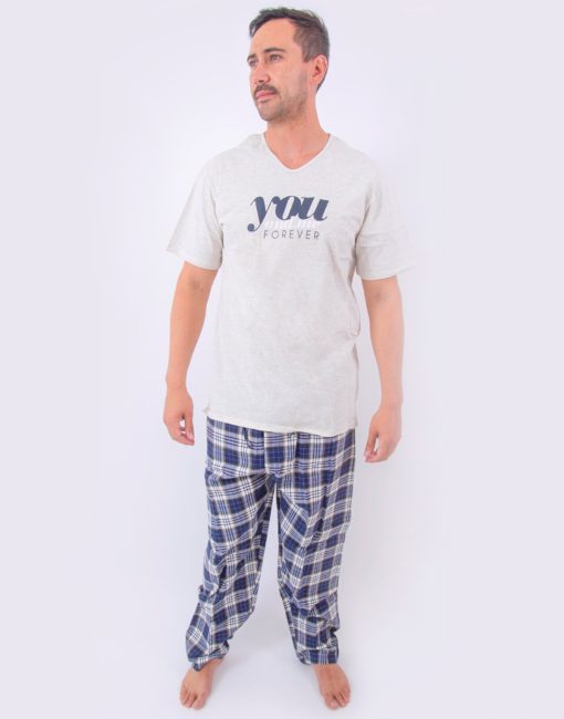 Jhe0132 - pijama hombre invierno YOU AND ME FOREVER