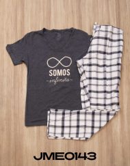 Jme0143 - pijama mujer invierno SOMOS INFINITOS
