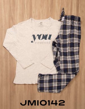 Jmi0142 - pijama mujer invierno YOU AND ME FOREVER