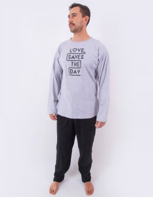 Jhw0110 - pijama hombre pants LOVE SAVES THE DAY