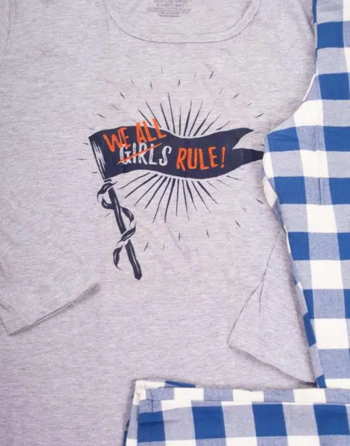 Jmi0228 - pijama mujer invierno WE ALL (GIRLS) RULE! - Imagen 2