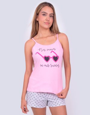 Jms0217 - pijama mujer short NOS VEMOS EN MIS SUEÑOS