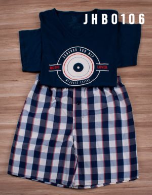 Jhb0106 - pijama bermuda MUSIC LOVER