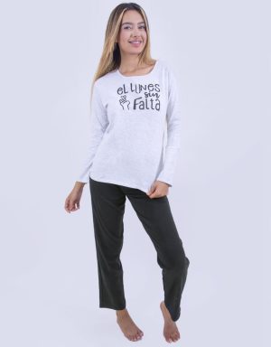 Jmw0118 - pijama mujer pants EL LUNES SIN FALTA - XG 11-13