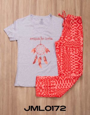 Jml0172 - pijama mujer pantalón ATRAPADA EN SUEÑOS
